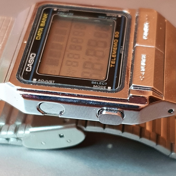 Vintage Casio DB-500 Data Bank Silver Digital Alarm/Chrono Men's Watch - Picture 3 of 7